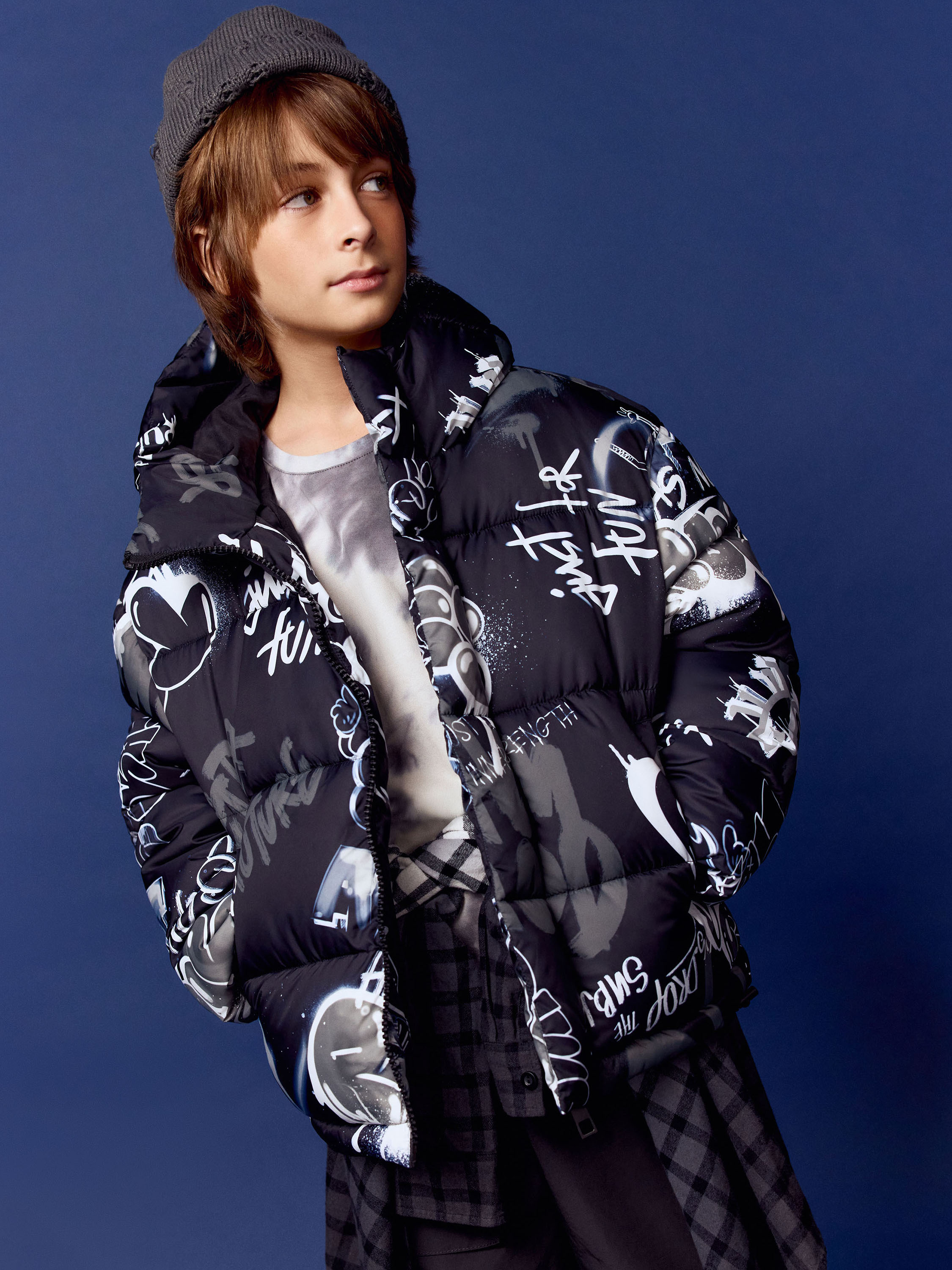 Изображение товара Куртка Futurino Fashion граффити демисезонная для мальчика