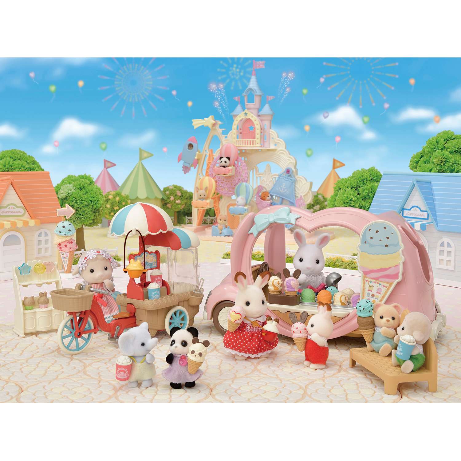 Игровой набор Sylvanian Families Фургончик с мороженым 5651 - фото 9