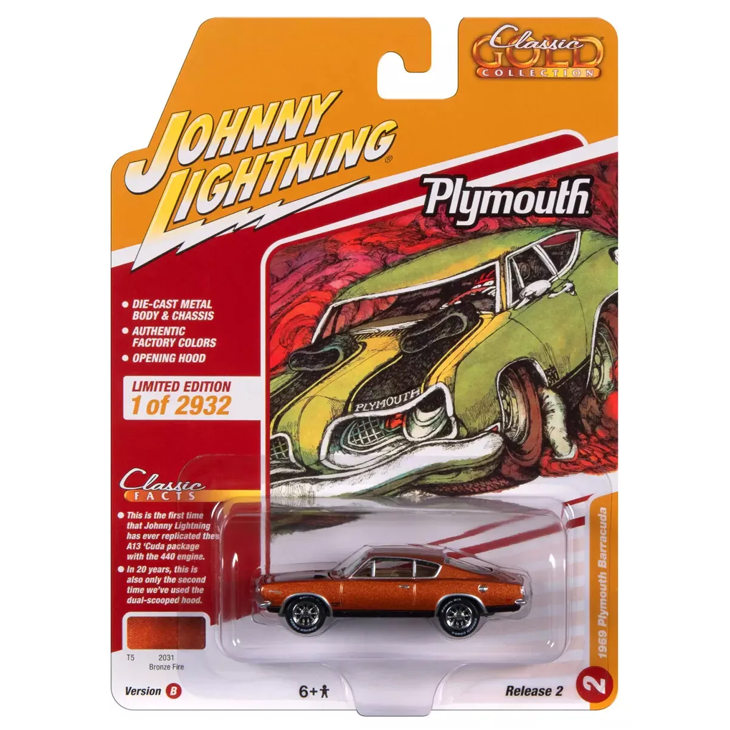 Автомобиль Johnny Lightning 1:64 JLCG032B-R2-N2 - фото 3
