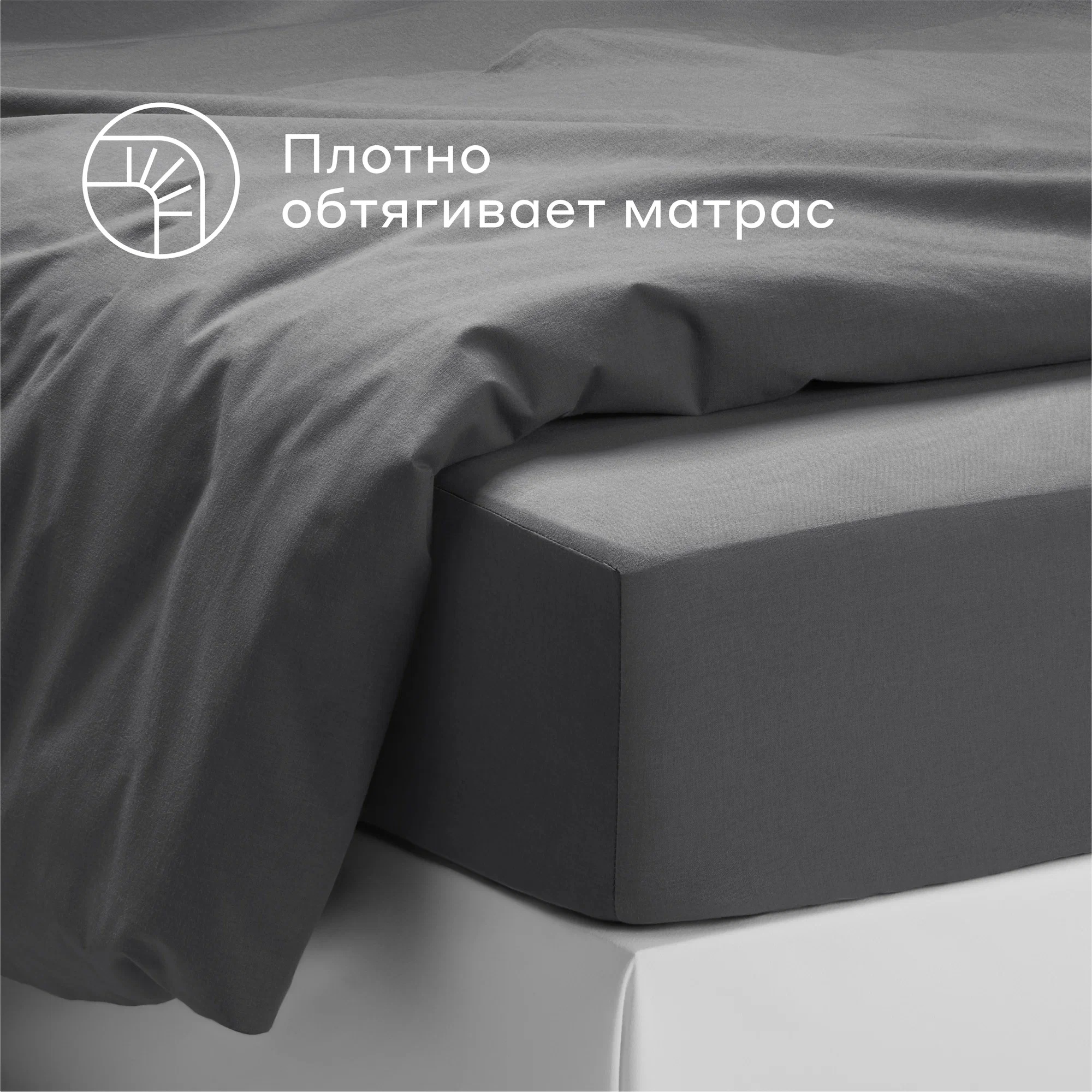Простыня Pragma Telso 180 x 200 см на резинке 1 шт. - фото 2
