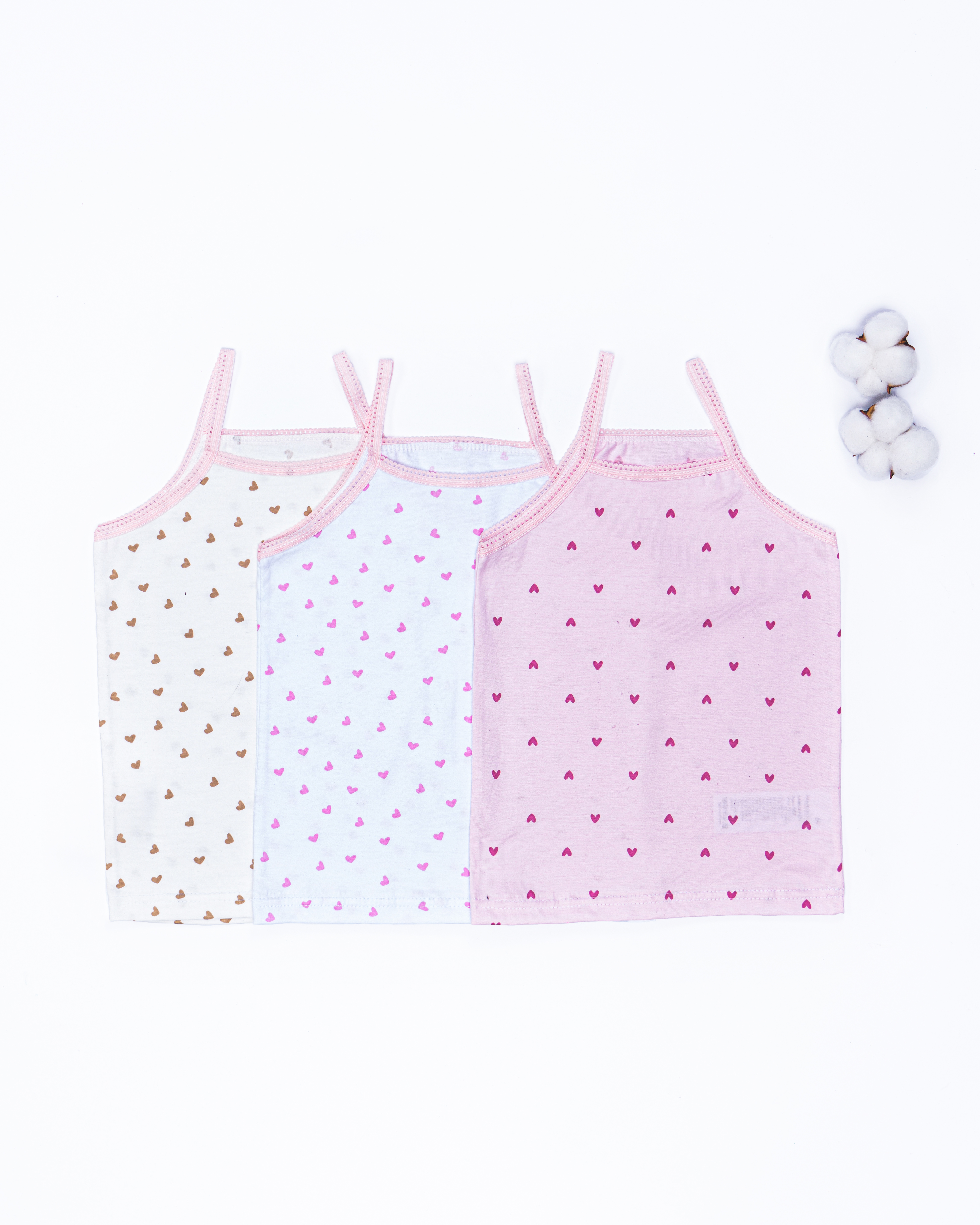 Майка 3 шт Babycollection 356/mkb002/sph/k3/026/p1/W*dбелый,светло-розовый - фото 13