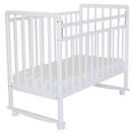 Детская кроватка Babyton прямоугольная, (белый)