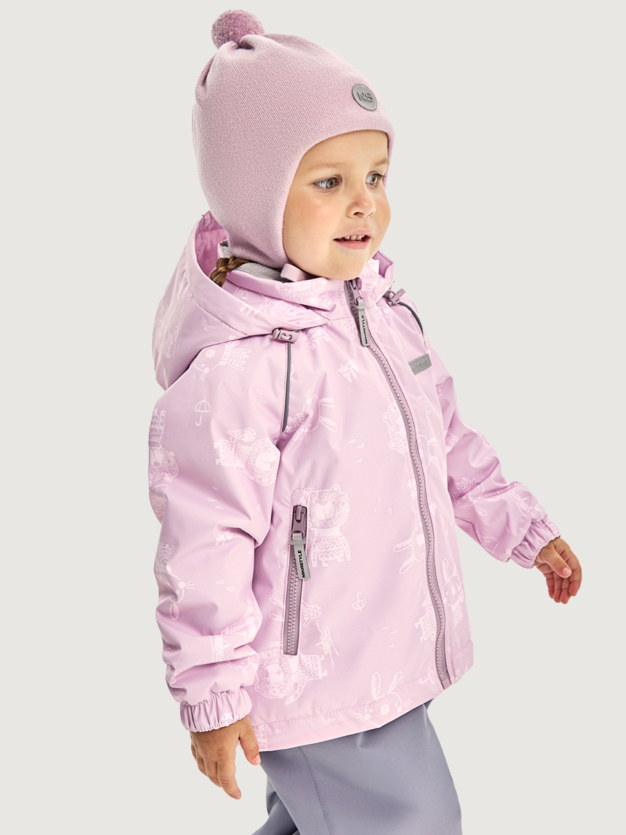 Костюм NIKASTYLE 7м0226 пудра/светло-серый - фото 5