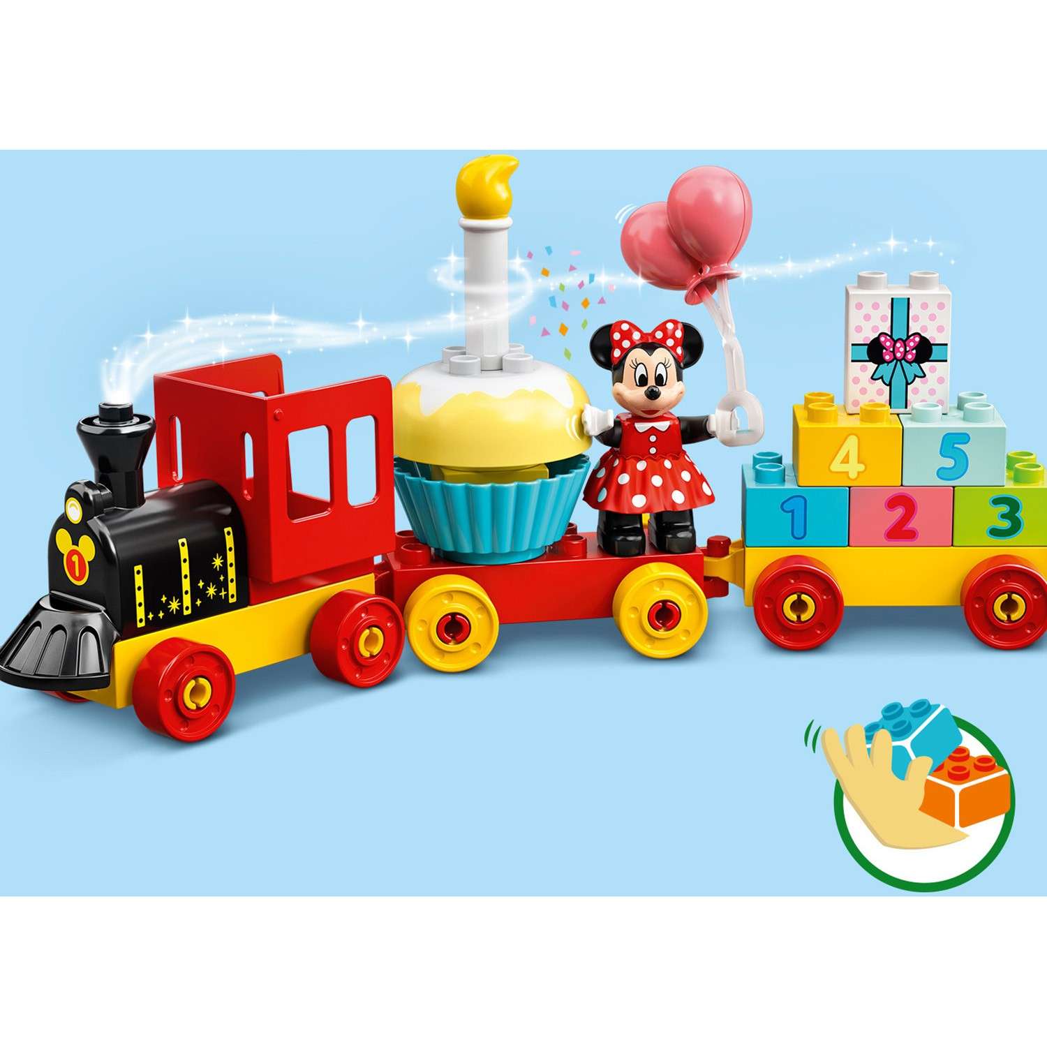 Конструктор LEGO DUPLO Поезд Микки и Минни блочный - фото 10
