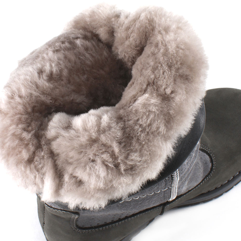 Сапоги Europen 131-61-80-СВ EUROPEN Сапоги для девочки,серый нубук - фото 3