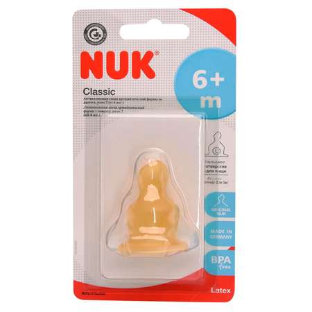 Соска Nuk (для густых жидкостей)