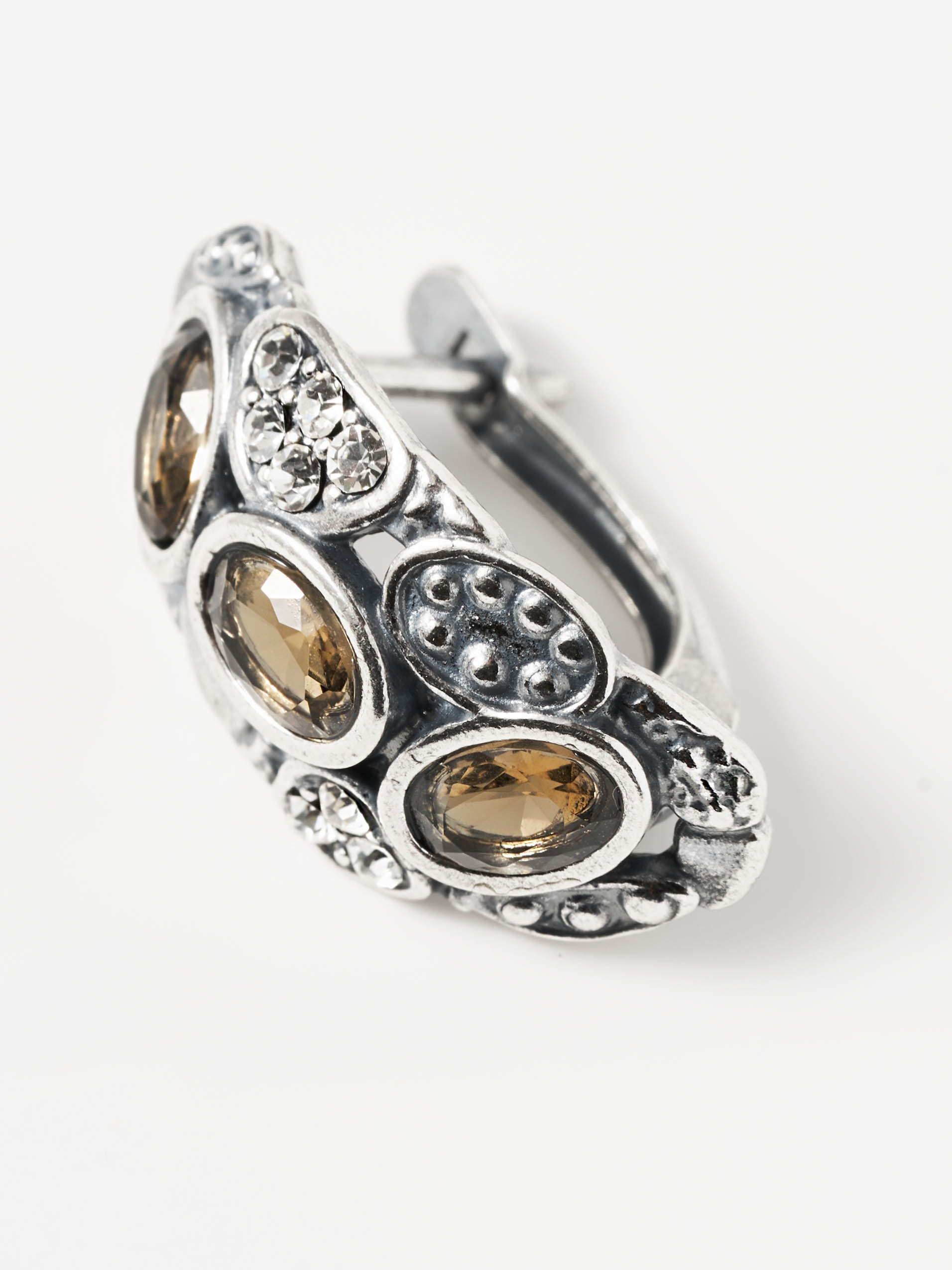 Серьги Shine and Beauty 80138-318-с-раухтопаз - фото 4