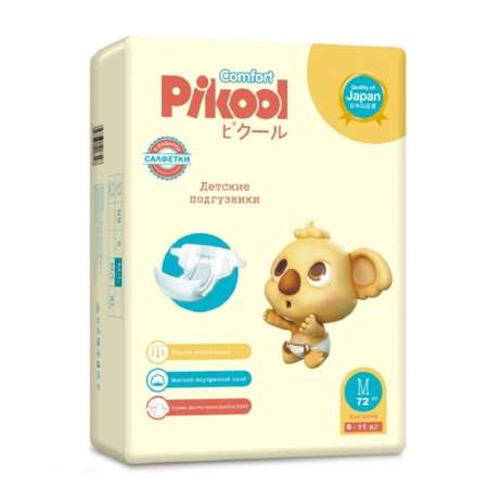 Подгузники Pikool Comfort M 72 шт.