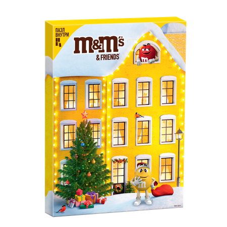 Шоколадный подарочный набор M&Ms & Friends Адвент-календарь 250г