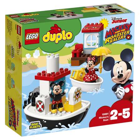 Конструктор LEGO DUPLO Катер Микки блочный