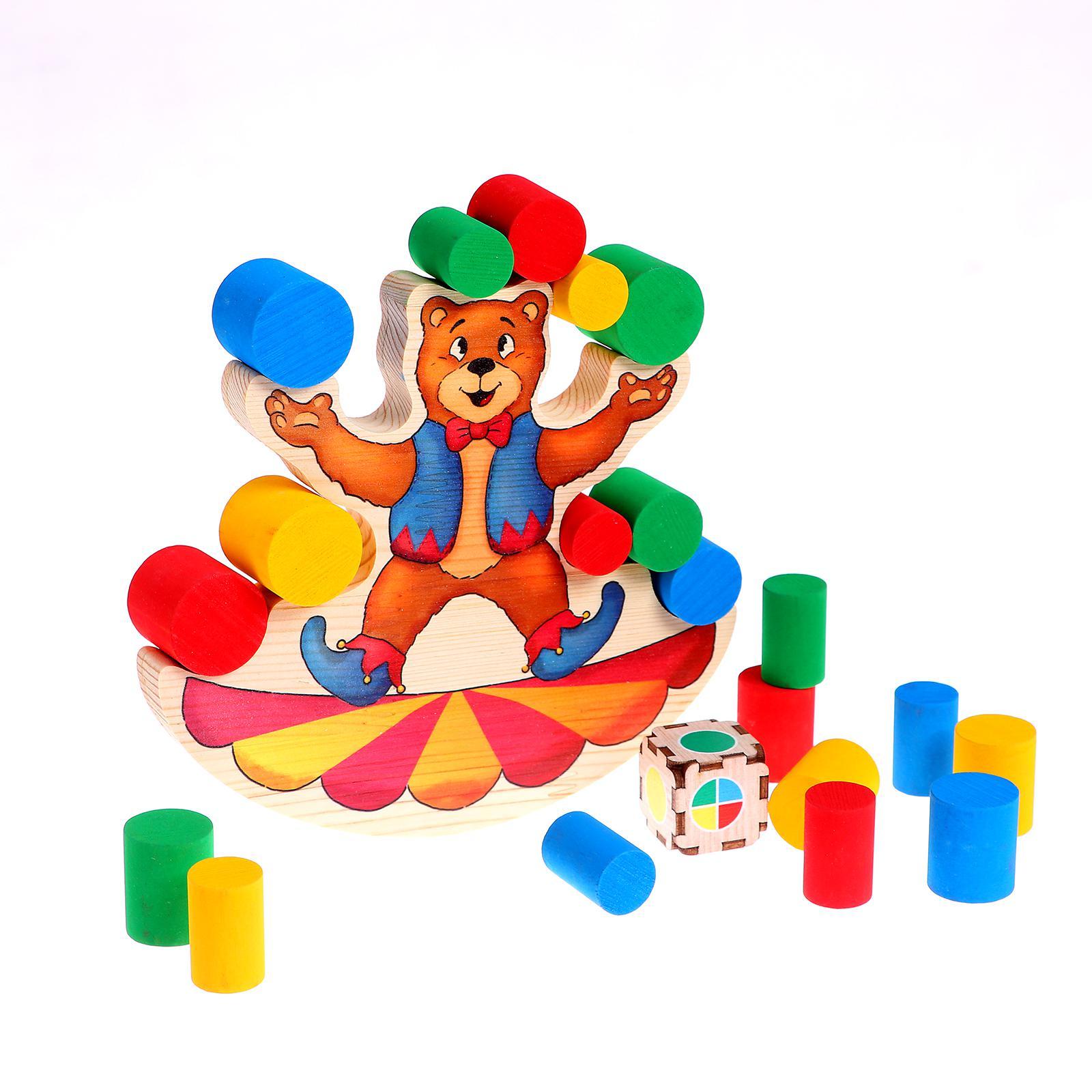 Настольная игра Funny Toys балансир, Весёлый медведь - фото 1