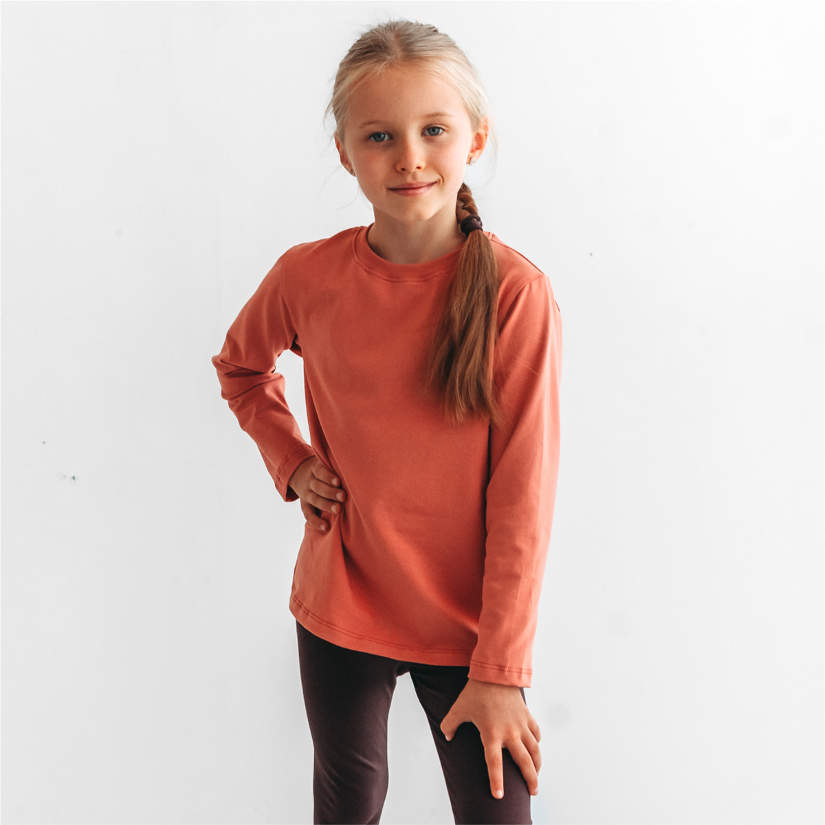 Лонгслив BeeBoo long_rasp_DM_terracotta - фото 1