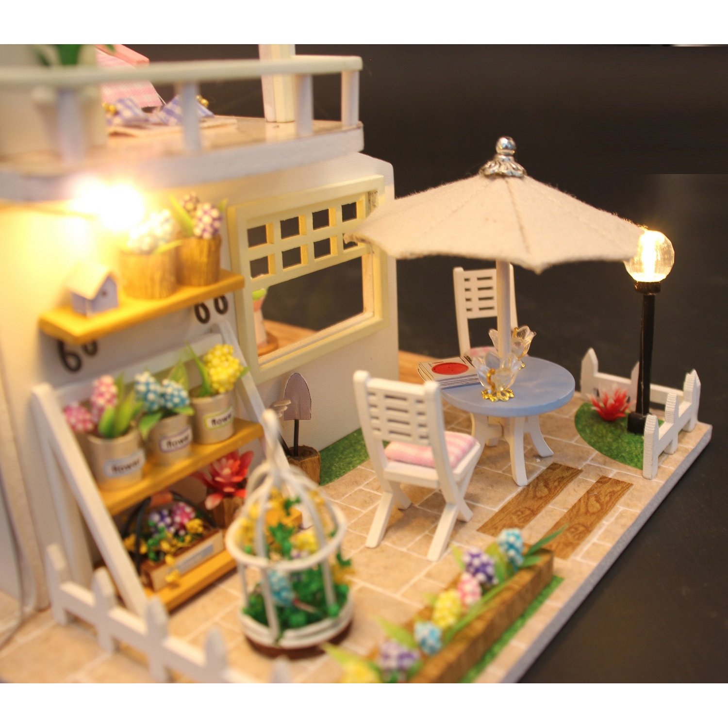 Интерьерный конструктор HitToy Румбокс Розовый Лофт с куполом M033 - фото 6