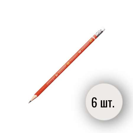 Карандаши чернографитные Kores 6 шт.