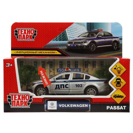 Полицейская машина Технопарк Volkswagen Passat Полиция серебряный