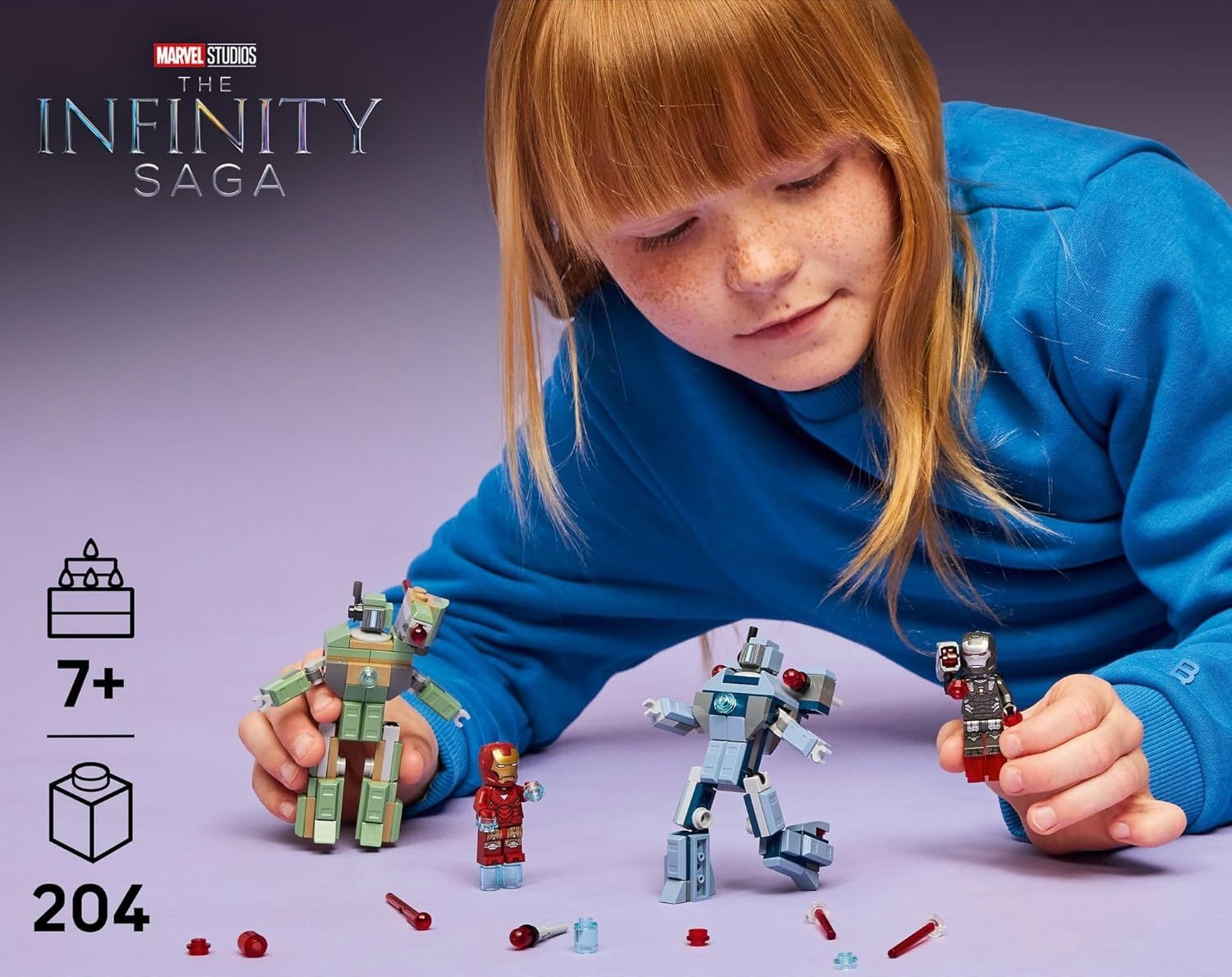 Конструктор LEGO Marvel Super Heroes Iron Man and War Machine 204 дет. - фото 6