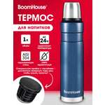 Термос BoomHouse для чая и кофе 1 литр из нержавеющей стали походный