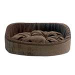 Лежанка для животных Homepet Indigo chocolate диванчик 57*45*17см Шоколадный