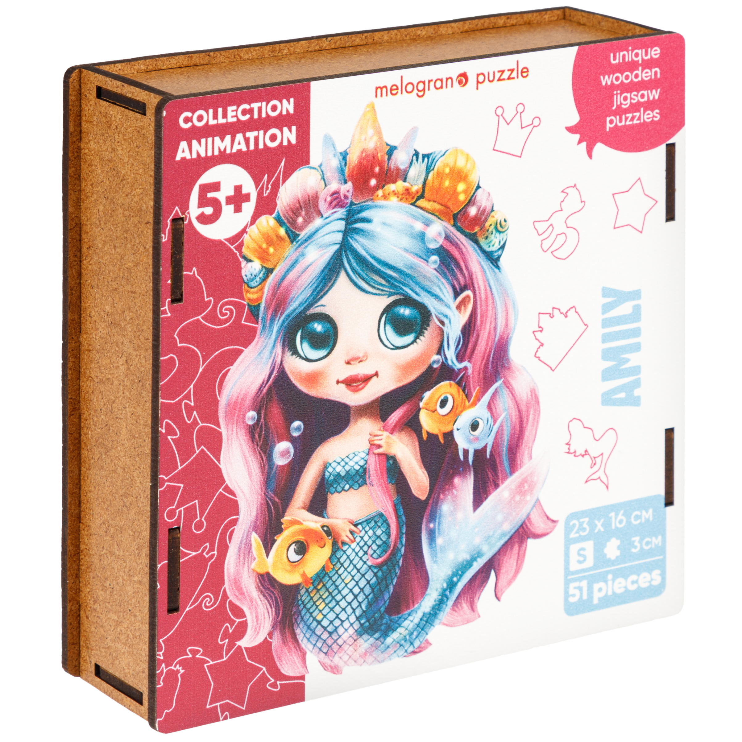 Пазл Melograno puzzle деревянный - фото 6