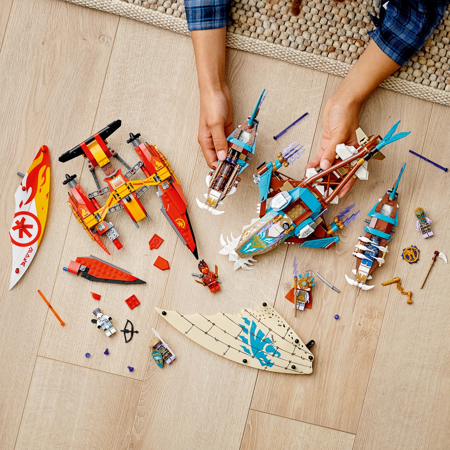 Конструктор LEGO NINJAGO Морская битва на катамаране - фото 9
