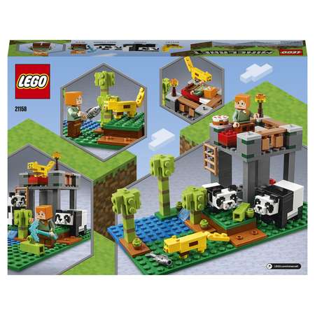 Конструктор LEGO Minecraft Питомник панд блочный