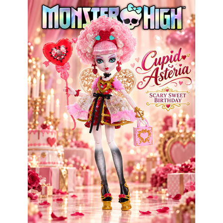 Кукла модельная Monster High Scary Sweet Birthday Cupid Asteria JBG77