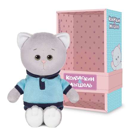 Игрушка мягкая Колбаскин и Мышель котик Колбаскин&Мышель 20 см