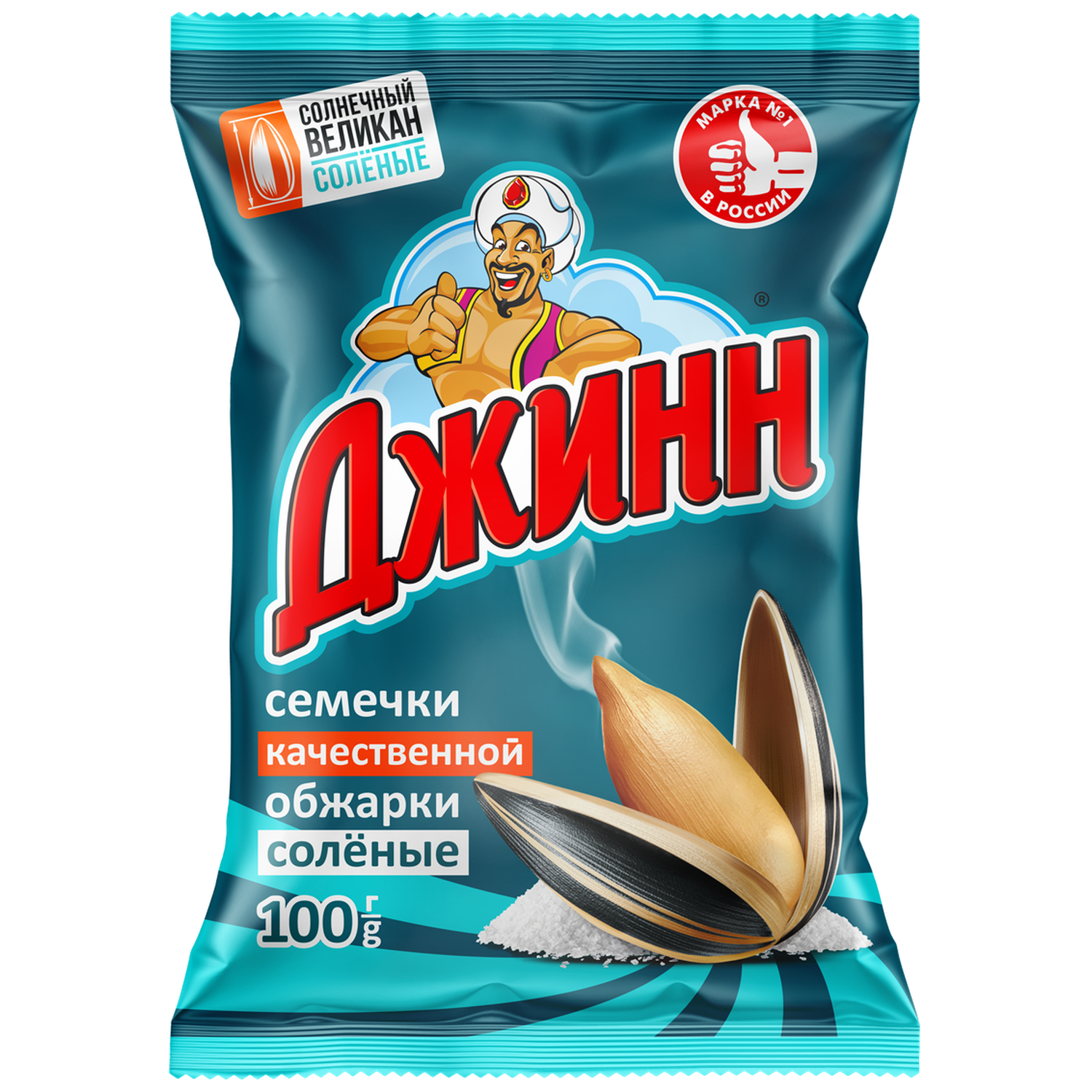 Семечки подсолнечника жареные Джинн соленые 100г - фото 1