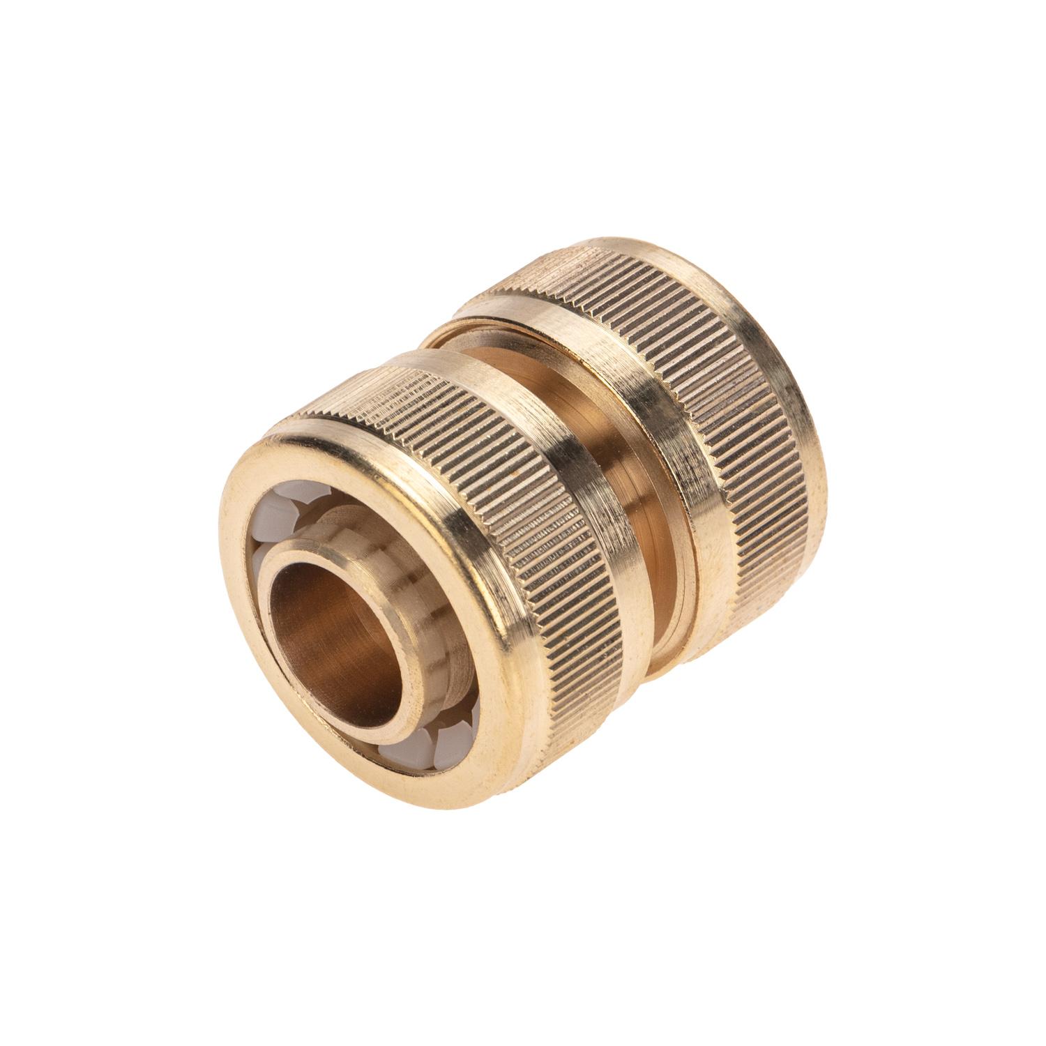 Муфта соединительная латунная, ремонтная, для шланга, 3/4" - фото 4