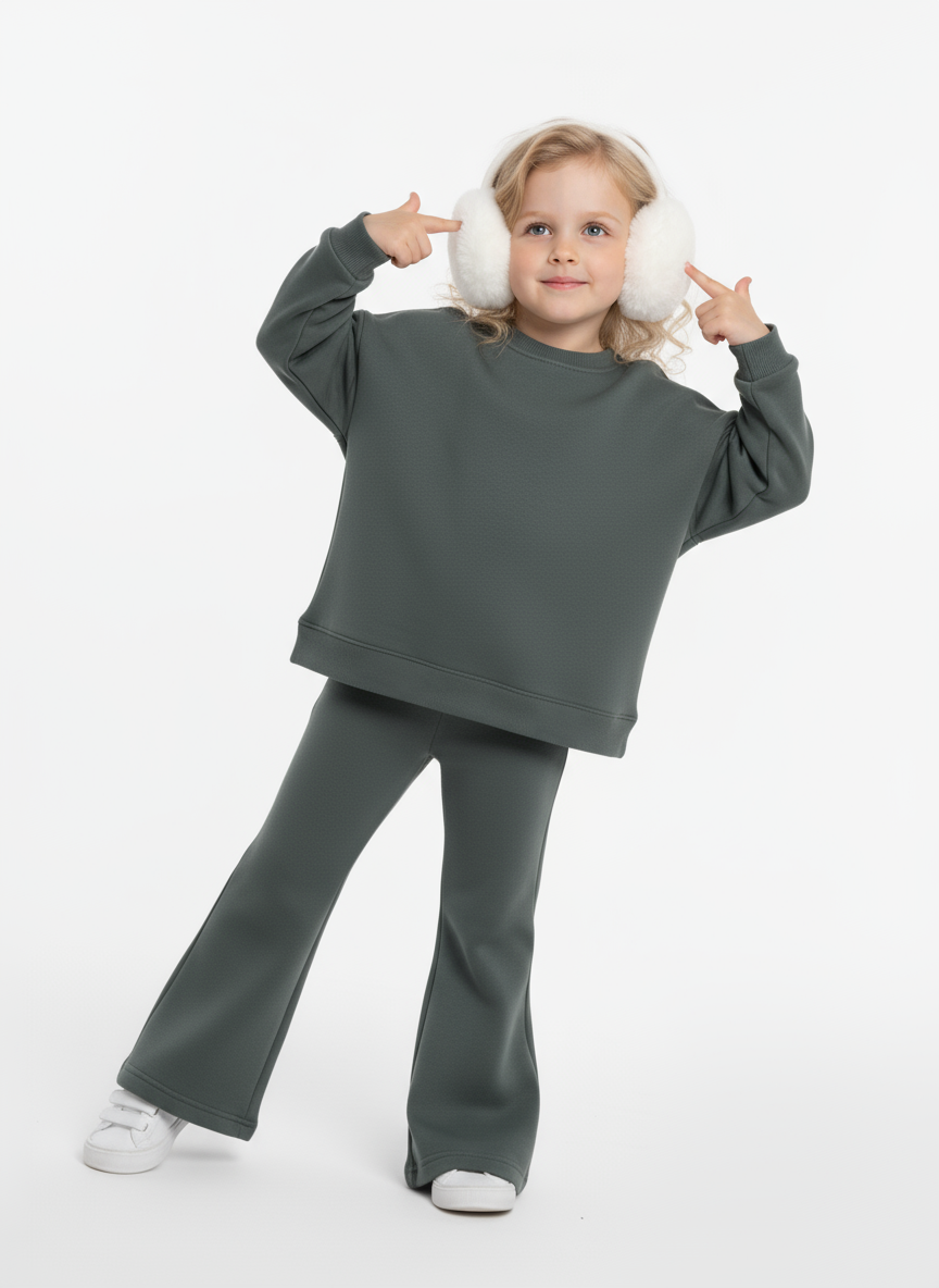 Изображение товара Детский спортивный костюм YOULALA 134 для девочек мягкий теплый комфорт