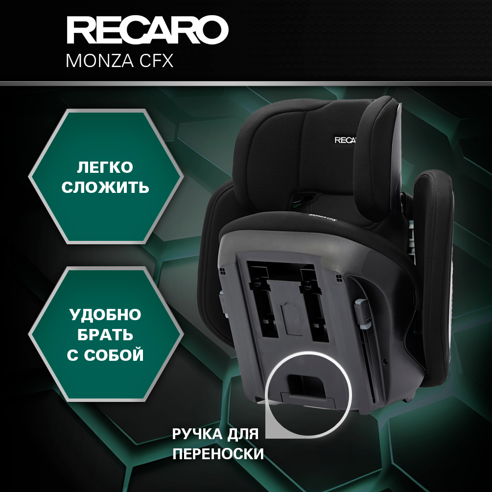 Автокресло Recaro Monza Compact Isofix 2/3 (15-36 кг) черный - фото 6