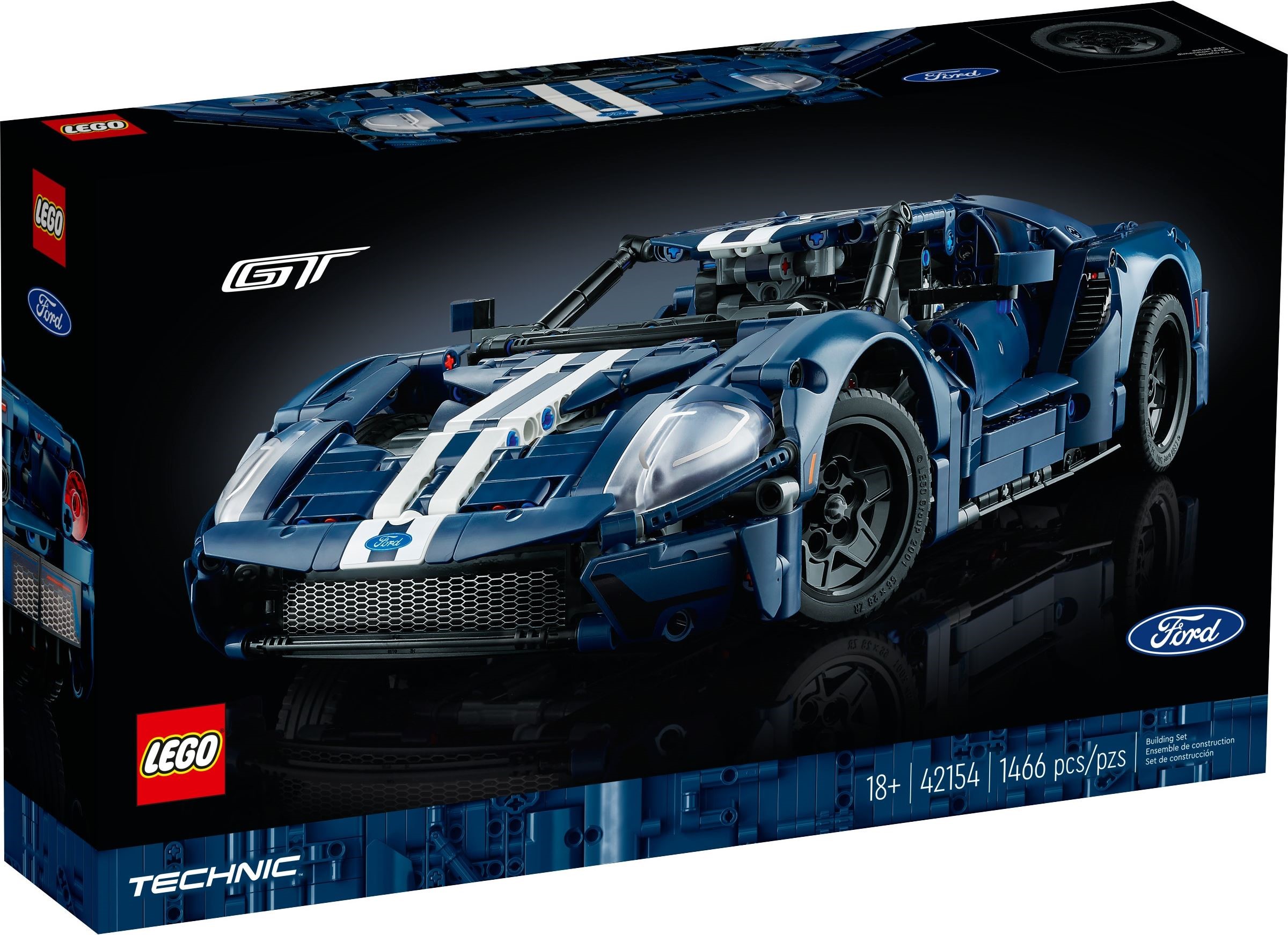 Изображение товара LEGO Technic Автомобиль GT 2022 42154 набор с функциями, 914 деталей