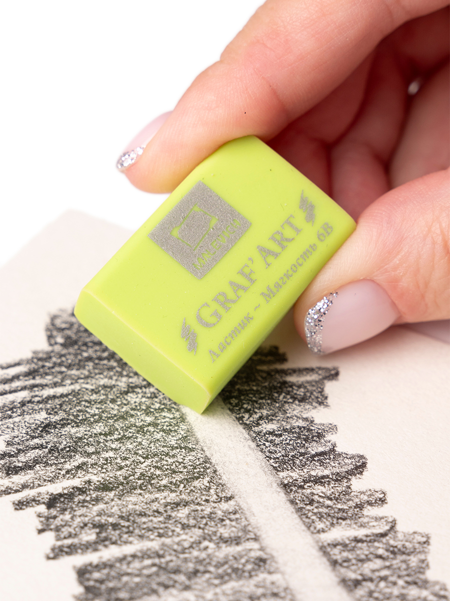 Ластик Малевичъ Зеленое яблоко 6 шт. - фото 10