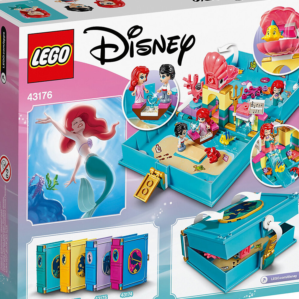 Конструктор LEGO Disney Princess Книга приключений Ариэль 43176 105 дет. - фото 3