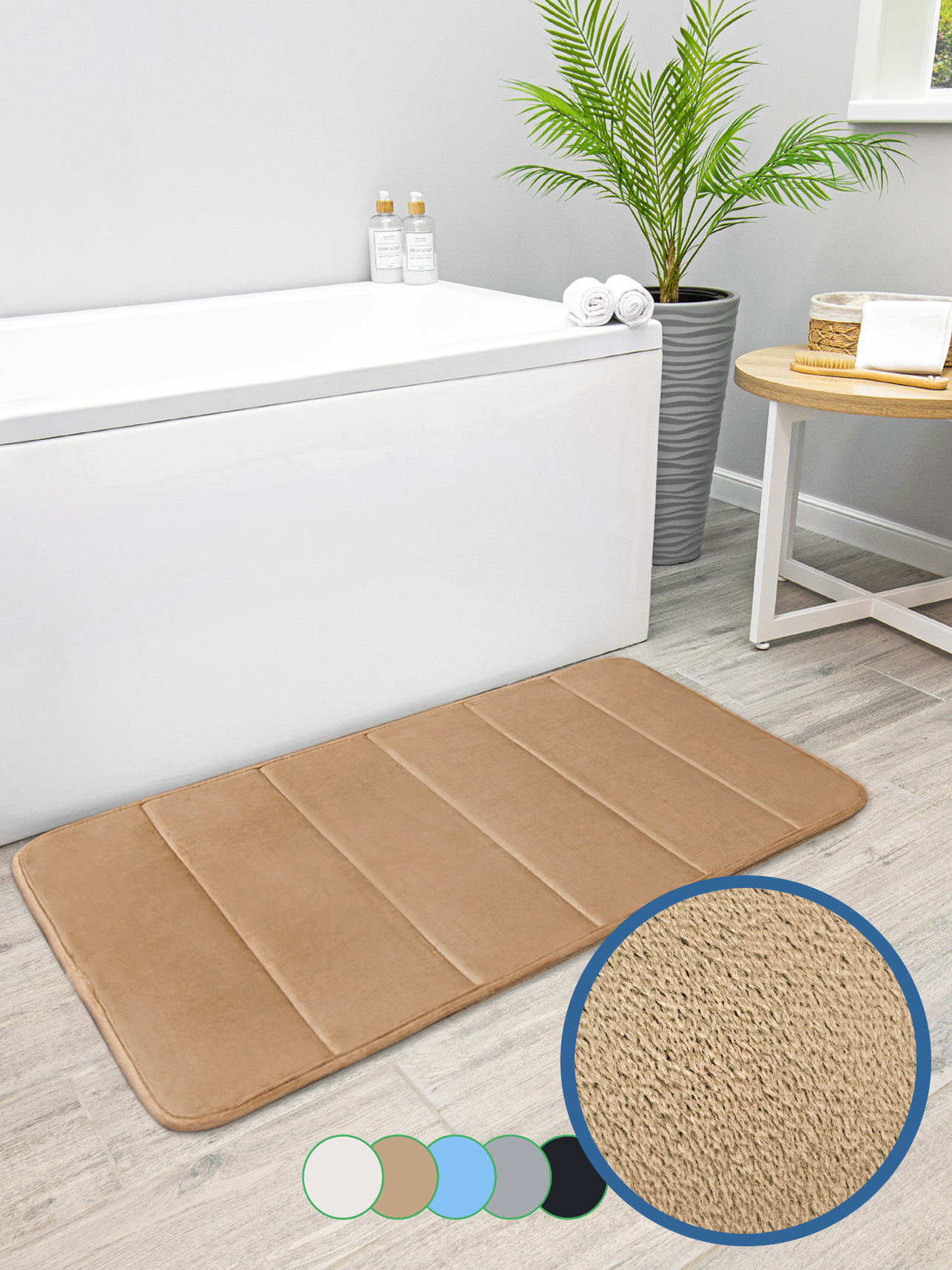 Коврик для ванной VILINA Велюр 60 x 40 см 1 шт. - фото 9