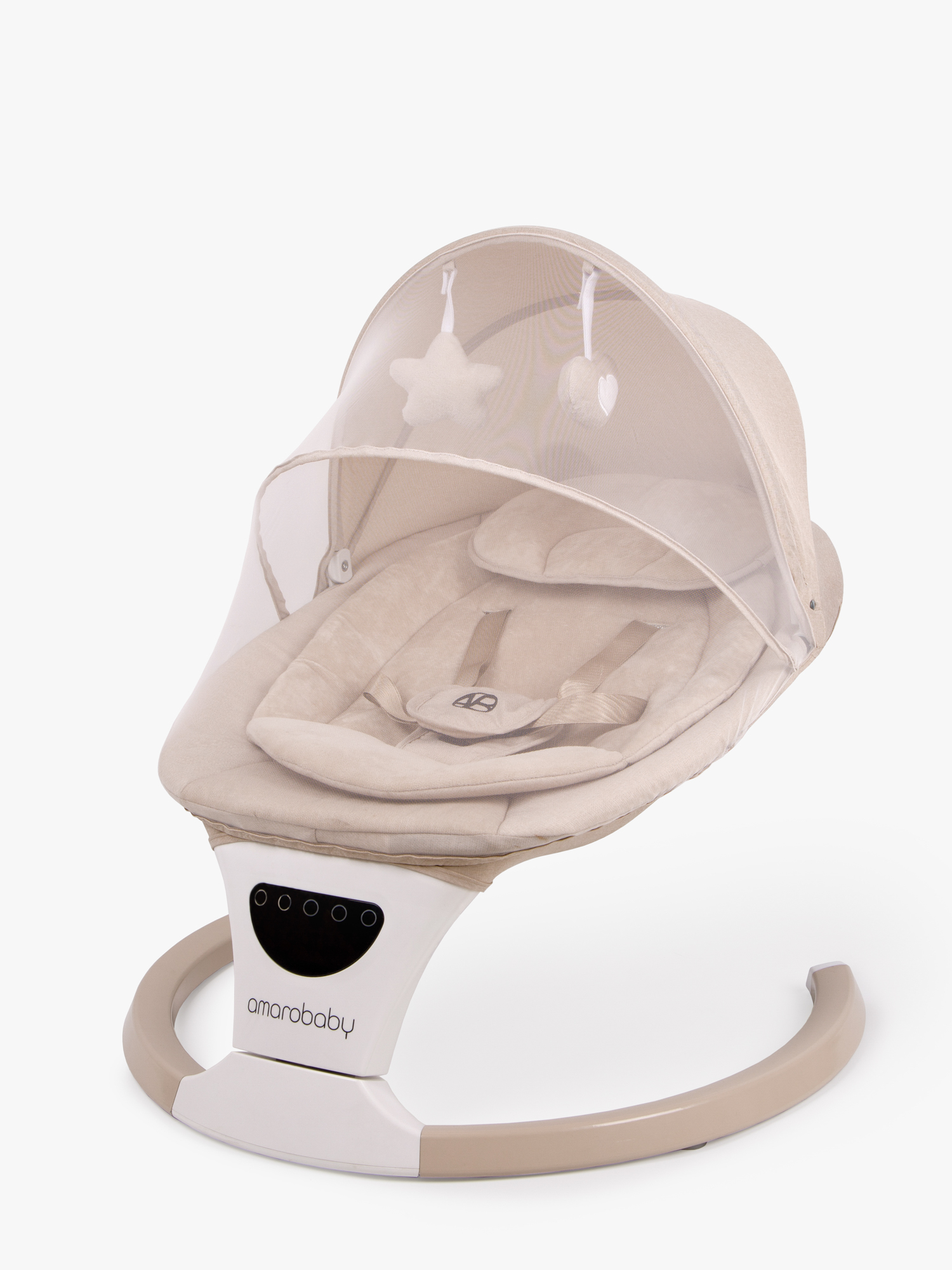 Качели Amarobaby Teddy swing бежевый - фото 26