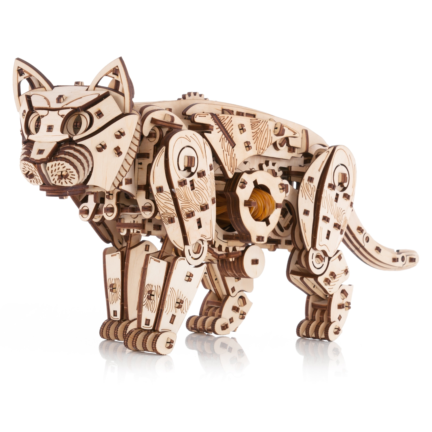 Конструктор Eco Wood Art Дикий Кот деревянный - фото 6