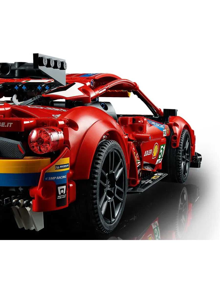 Конструктор LEGO Technic Ferrari 488 GTE AF Corse #51 1677 дет. - фото 5