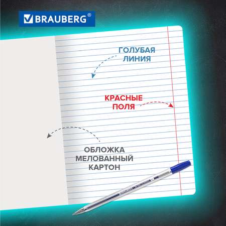 Тетрадь Brauberg линейка 12 лист. 20 шт.