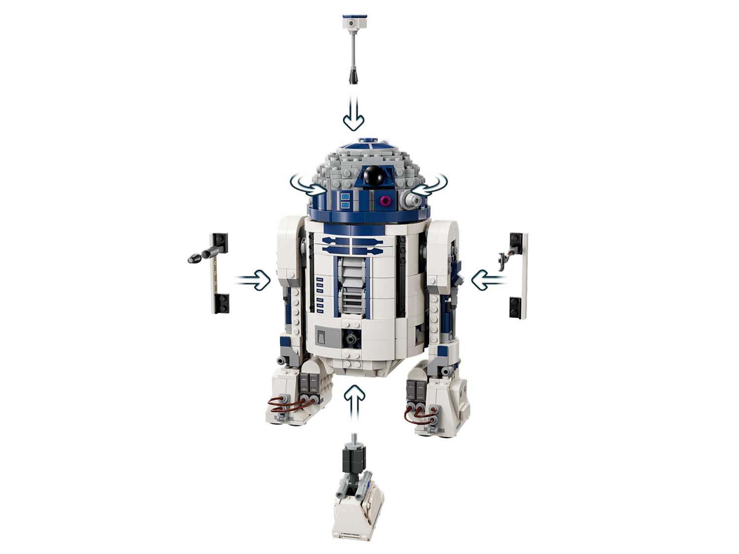 Конструктор LEGO Star Wars Фигурка дроида R2-D2 - фото 4
