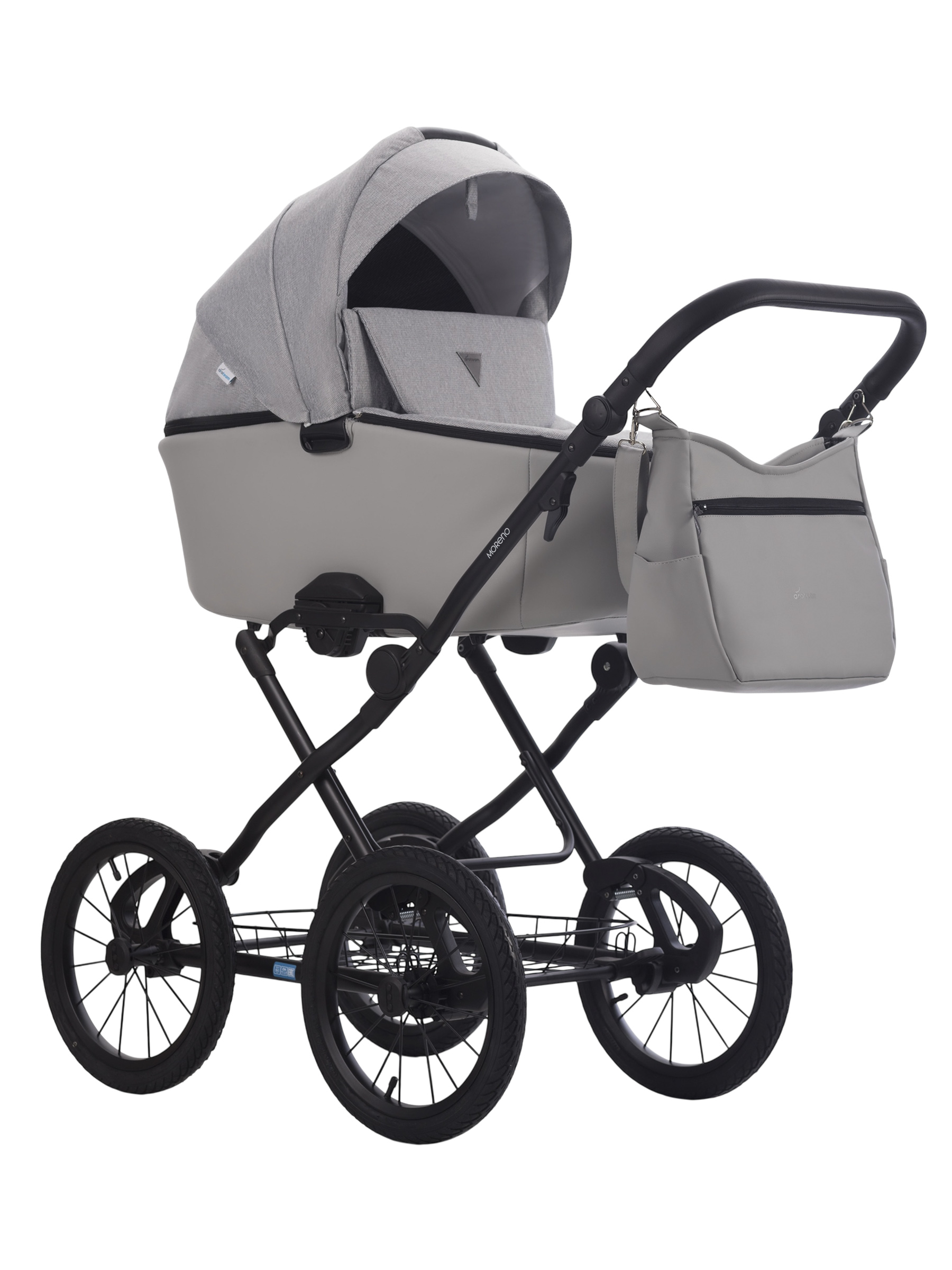 Коляска 2в1 Aroteam Moreno SL New 03 св.-серый - фото 1
