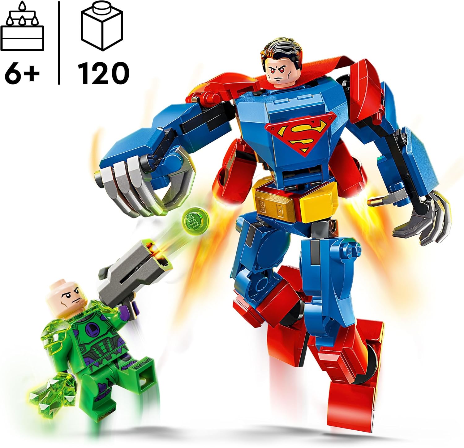 Конструктор LEGO DC Super Heroes Супермен против Лекса Лютера 120 дет. - фото 2