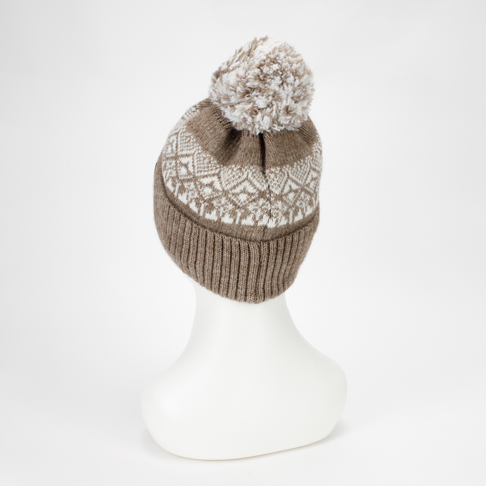 Шапка Bai FAMILY SHE-002коричневый с белым - фото 9