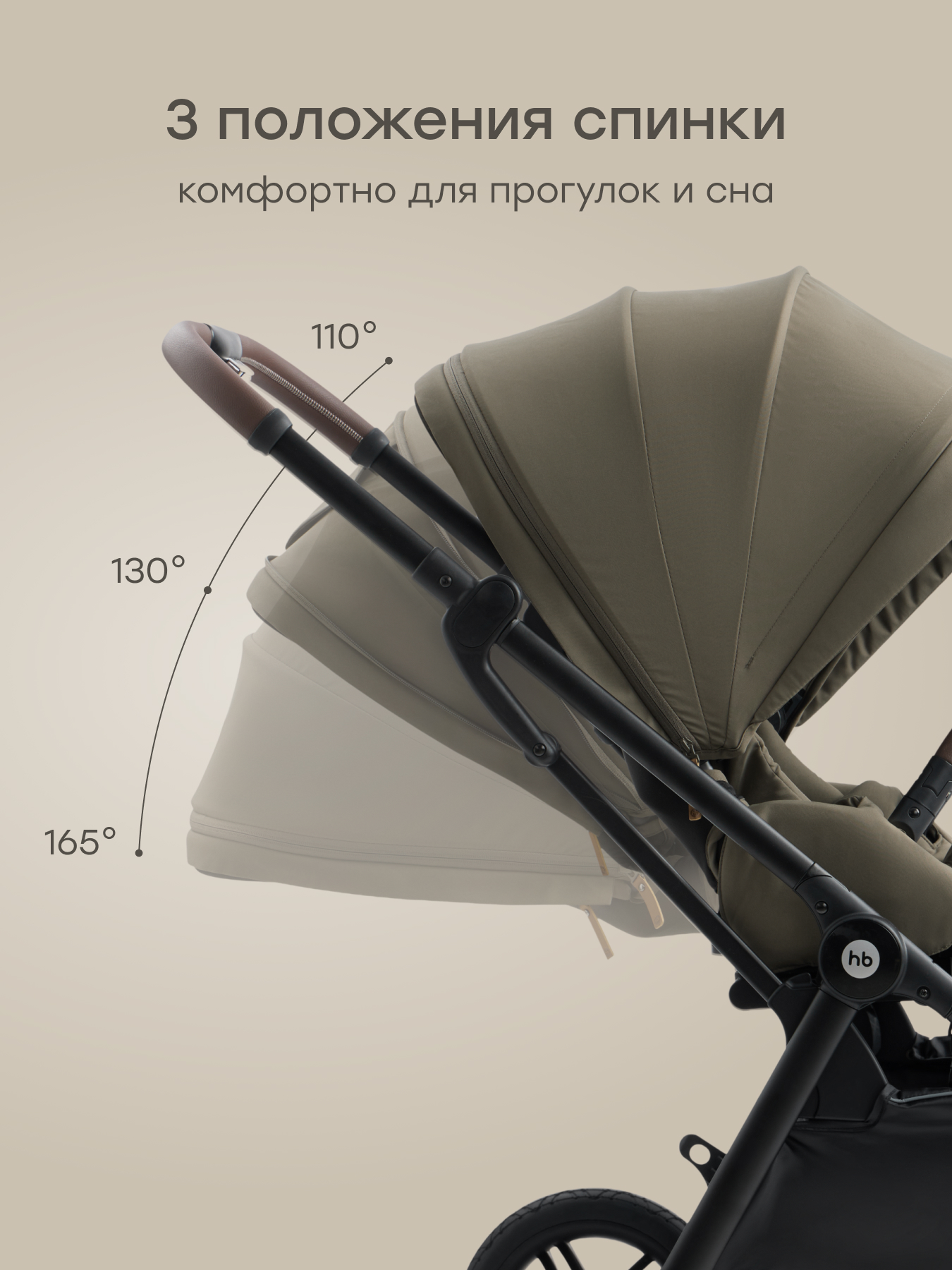 Коляска прогулочная Happy Baby Luna 360 зеленый - фото 6