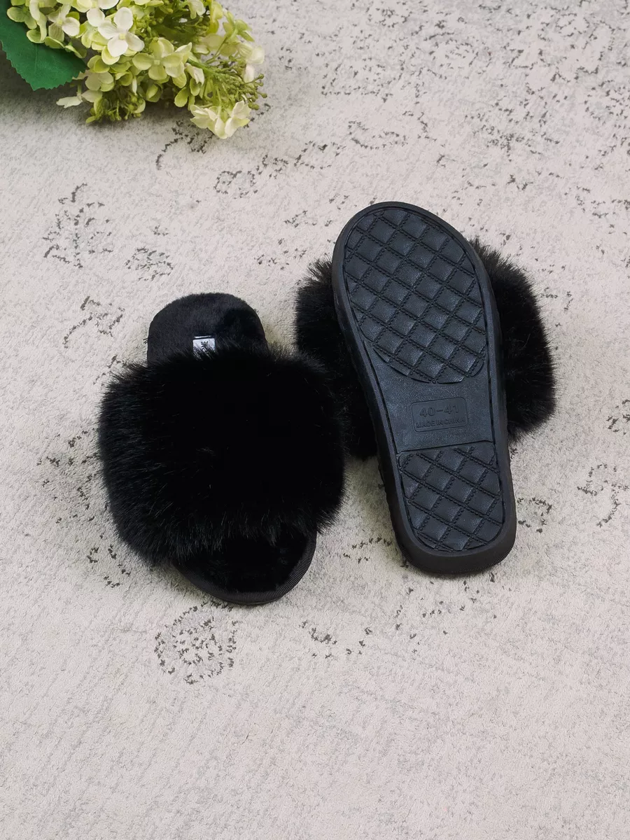 Тапочки UTA HOME 12мех/черн - фото 3