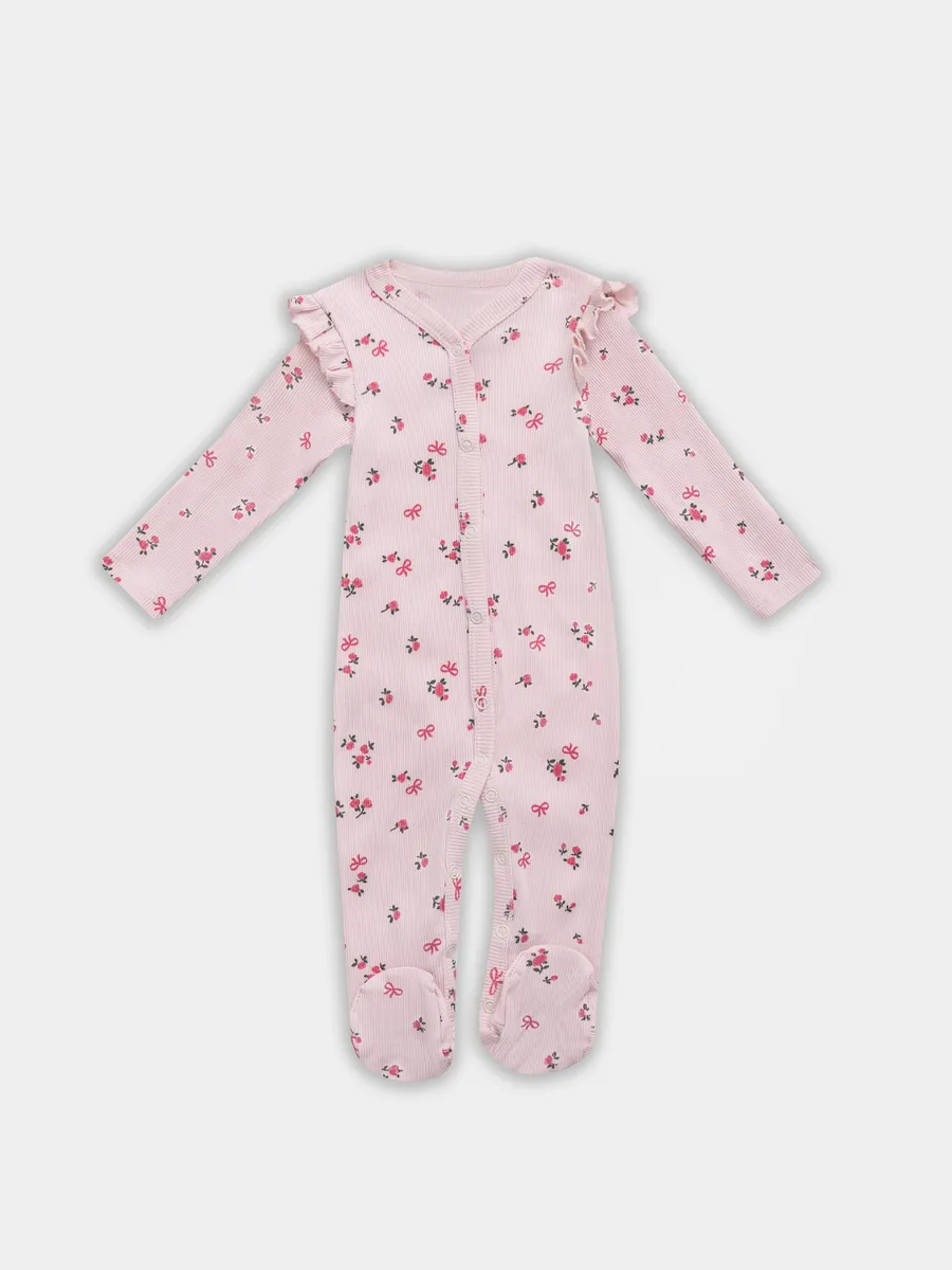 Комбинезон 2 шт Mark Formelle (Марк Формэль) 14007-2/сердца на св.розовом +цветочки на розовом - фото 11