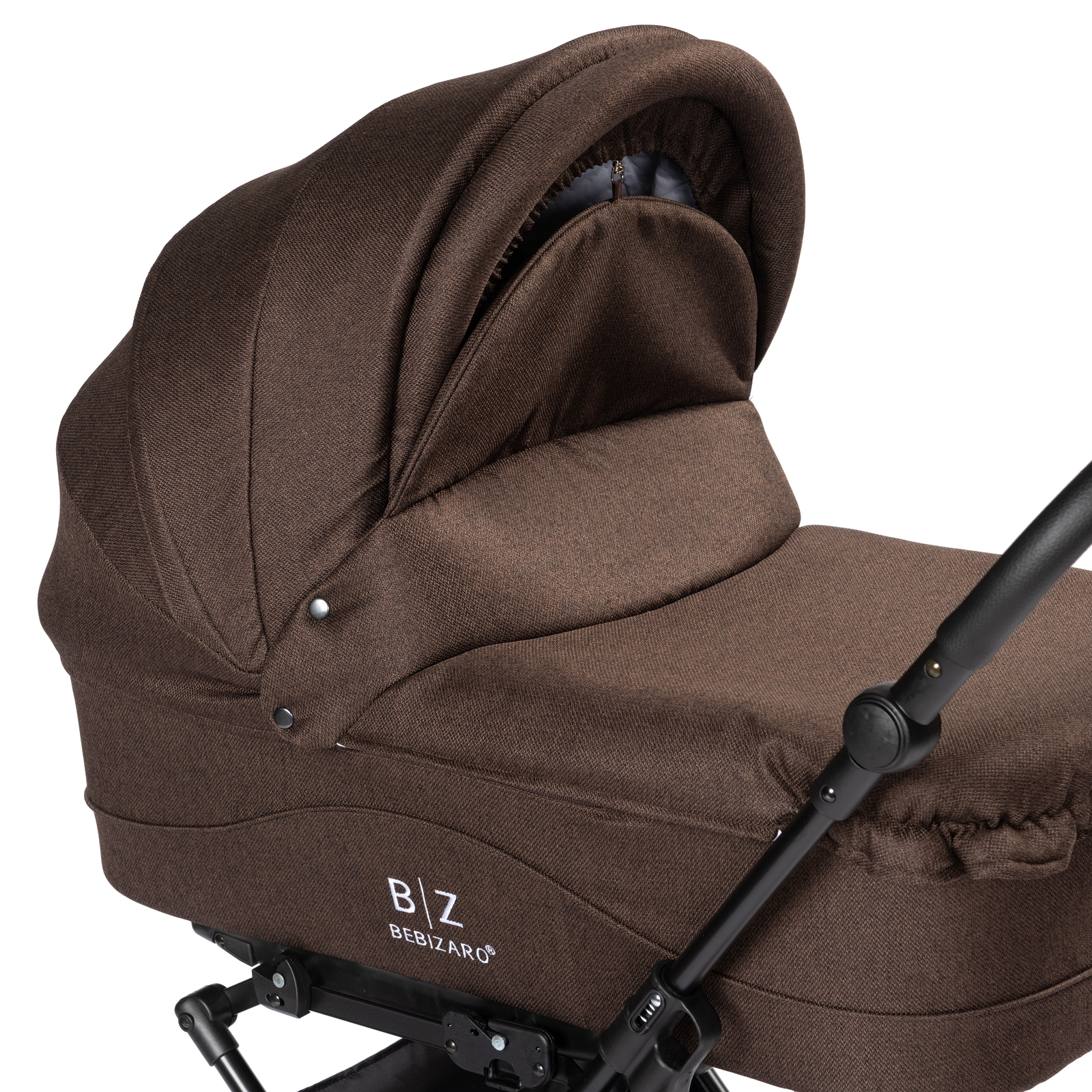 Коляска люлька Bebizaro Classic Brown - фото 5