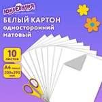 Цветной картон Юнландия 10 лист.