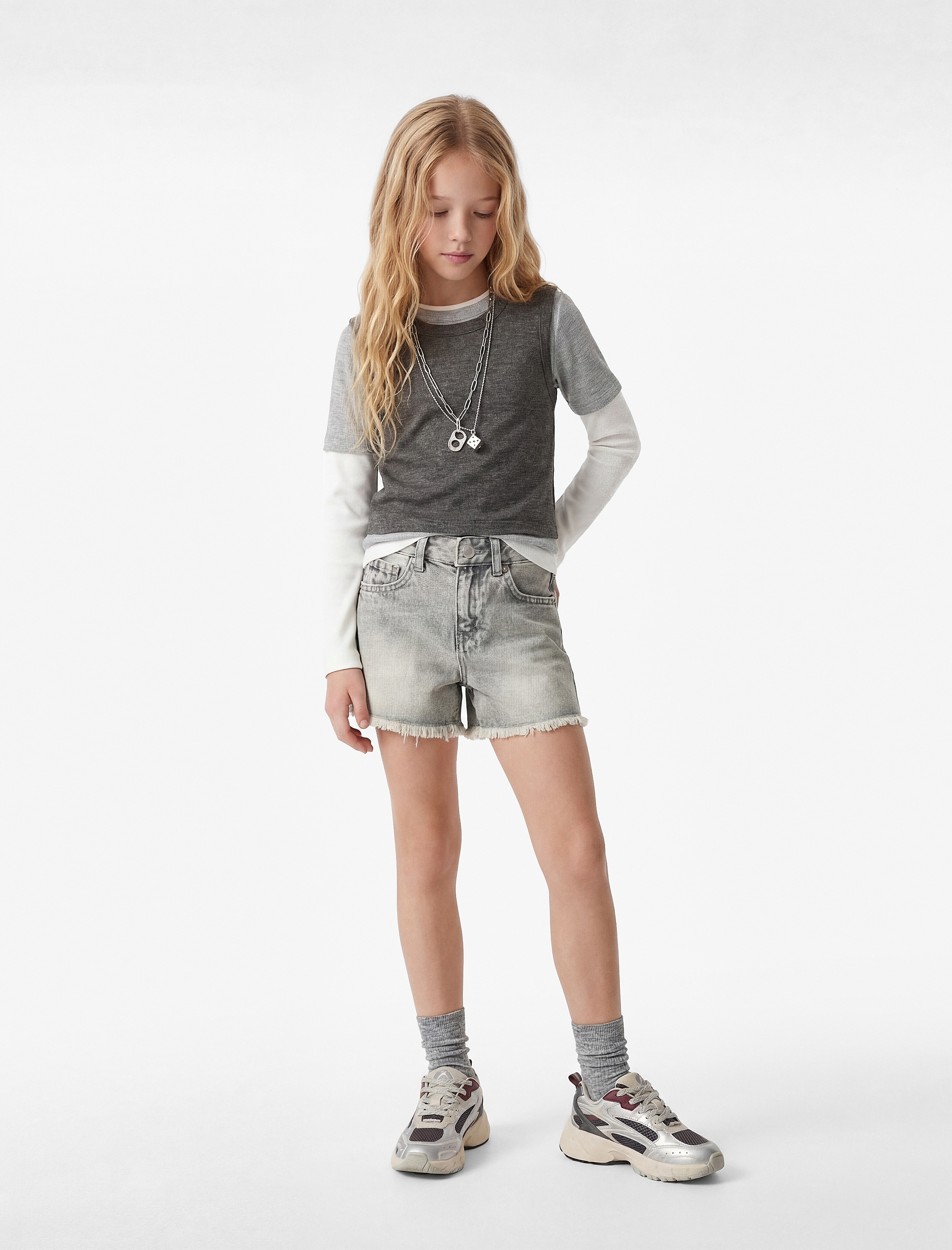 Джинсовые шорты KOTON 6SKG40043ADGRY - фото 1