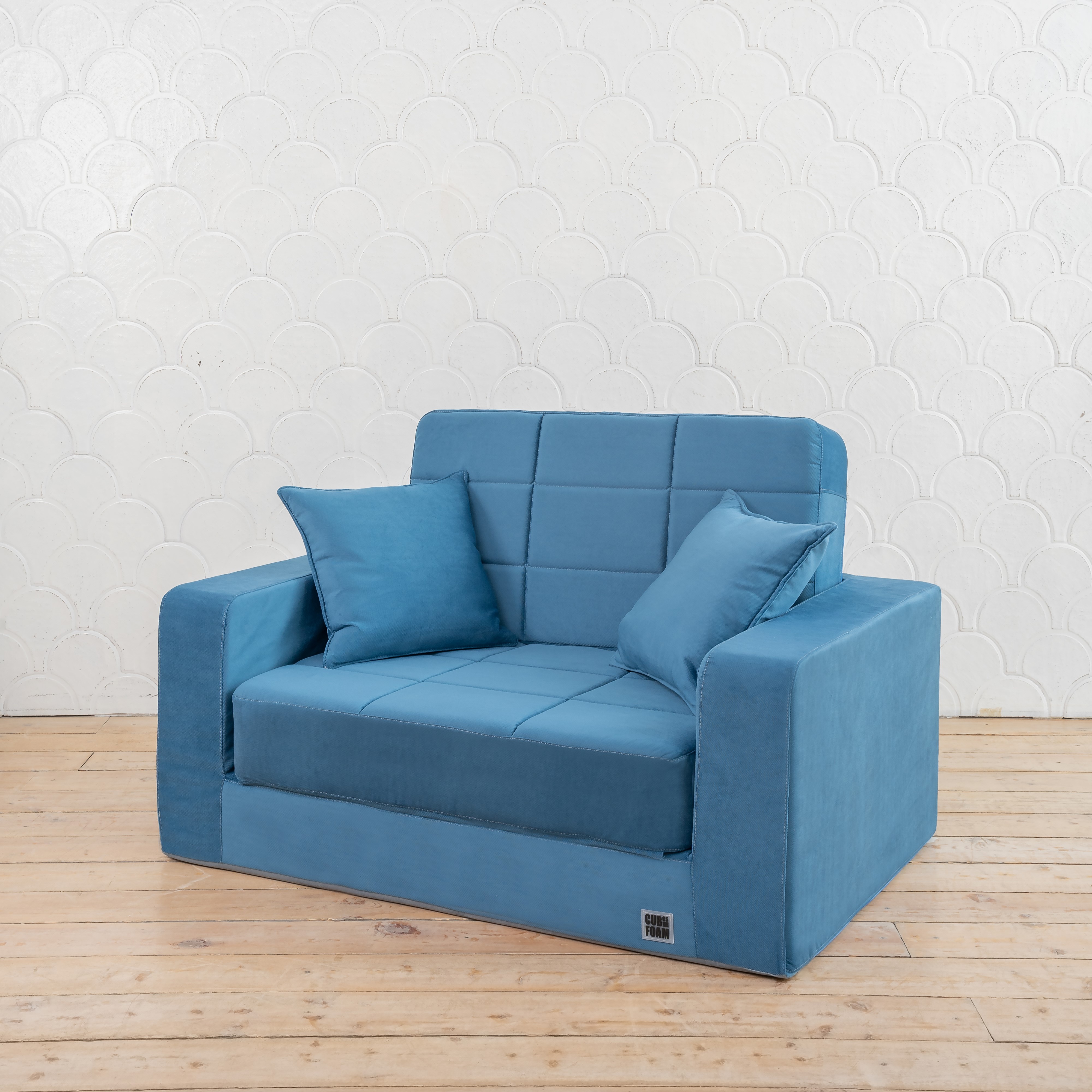 Мини-диван CUBes FOAM Junior синий - фото 7